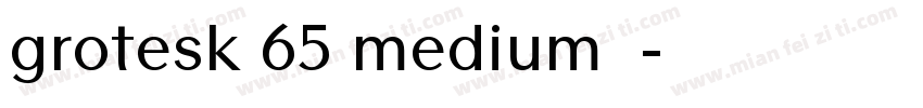 grotesk 65 medium字体字体转换